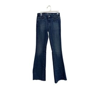 MiH Jeans The Marrakesh Mid Rise Kick Flare Jeans Winger Wash Blue Size 26